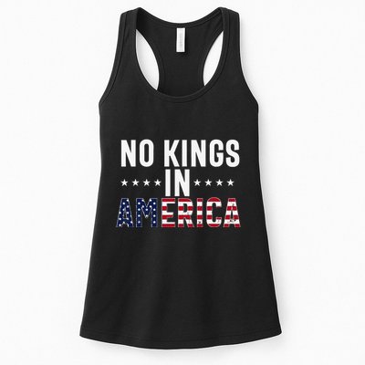 No Kings In America Flag Protest Save Democracy Womens Tank Top