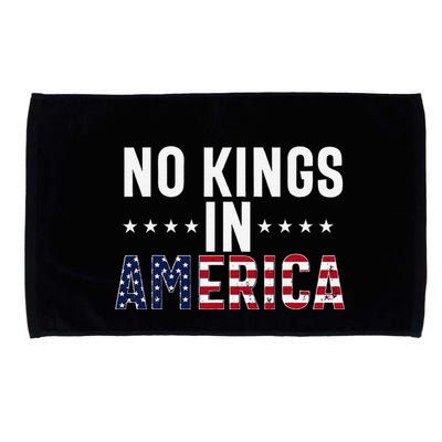 No Kings In America Flag Protest Save Democracy Microfiber Hand Towel