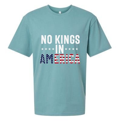 No Kings In America Flag Protest Save Democracy Sueded Cloud Jersey T-Shirt
