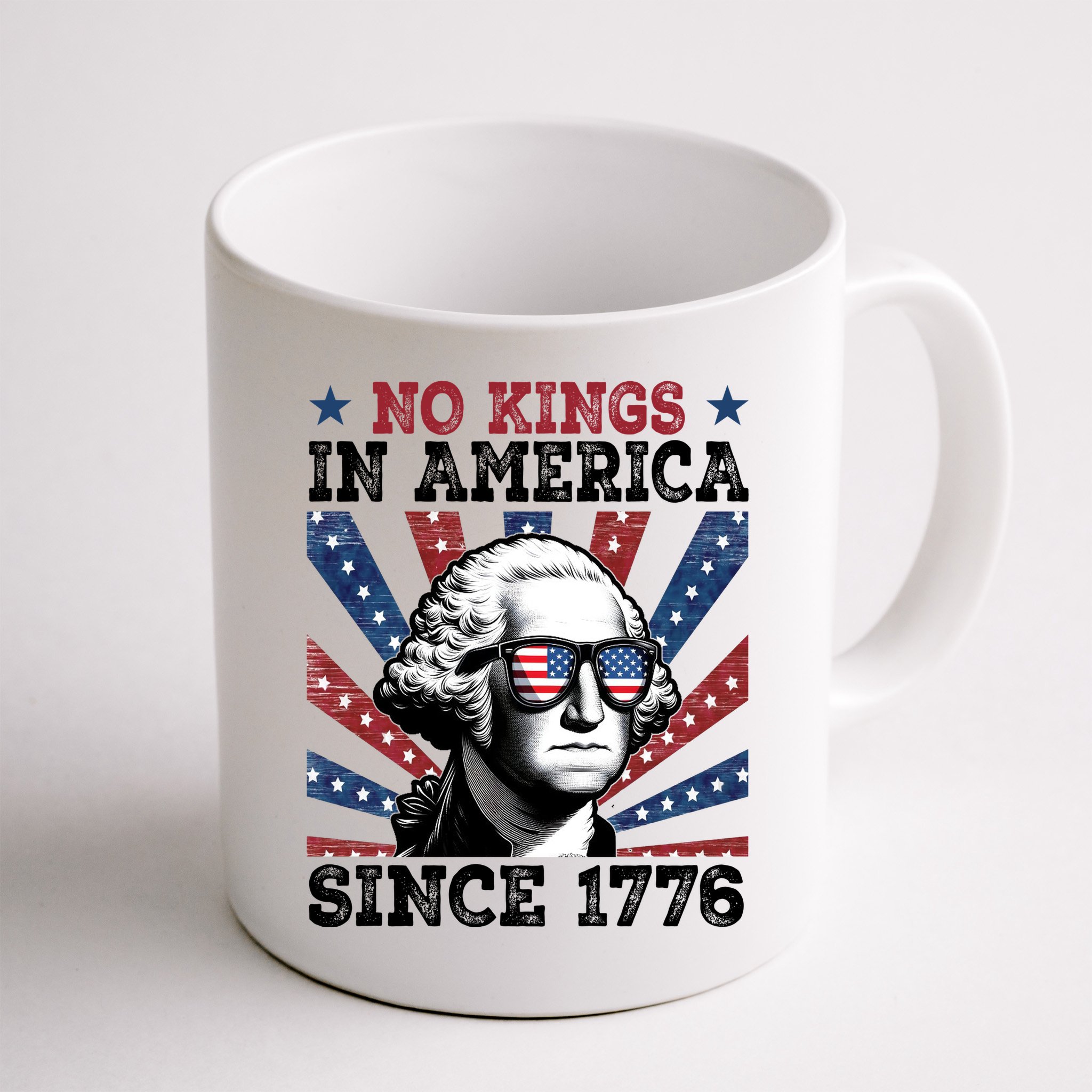 No Kings In America Since 1776 USA Flag Vintage Mug