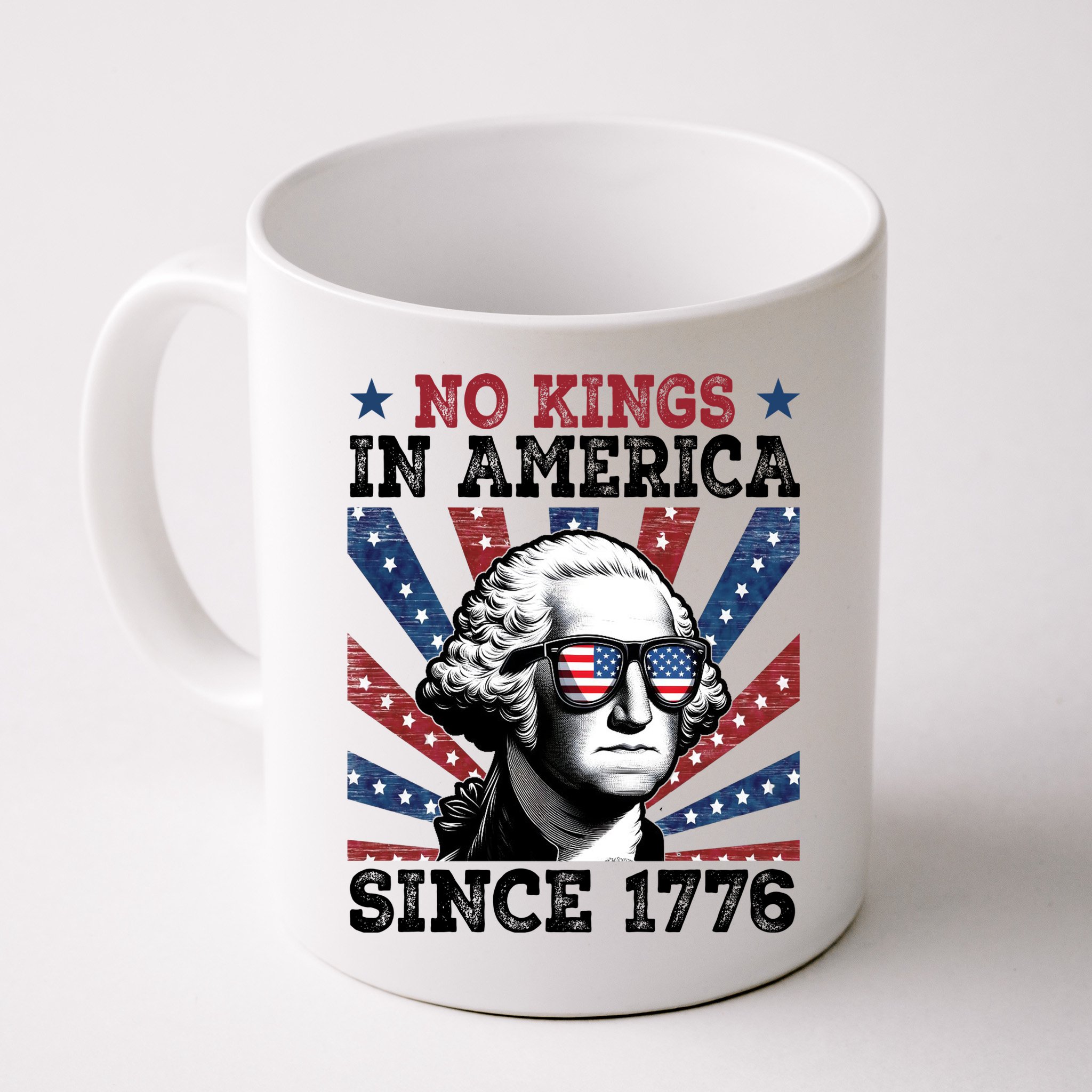 No Kings In America Since 1776 USA Flag Vintage Mug
