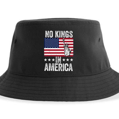 No Kings In America Flag Protest Save Democracy Sustainable Bucket Hat