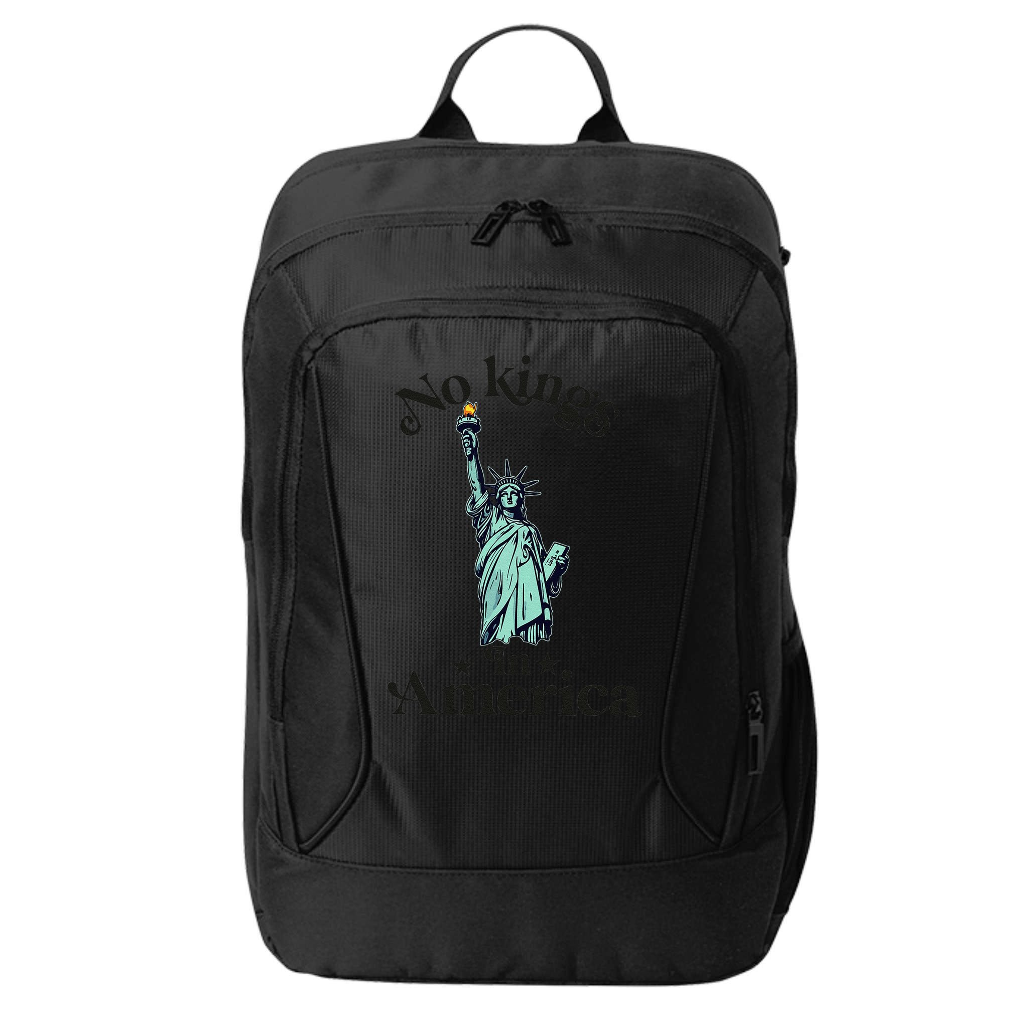 No Kings In America Flag Protest Save Democracy City Backpack