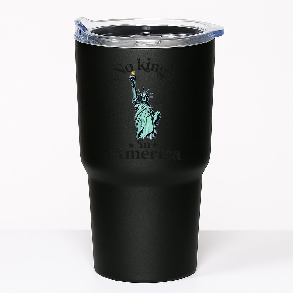 No Kings In America Flag Protest Save Democracy Tumbler