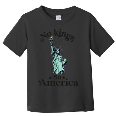 No Kings In America Flag Protest Save Democracy Toddler T-Shirt