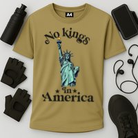No Kings In America Flag Protest Save Democracy Cooling Performance Crew T-Shirt