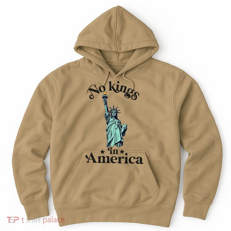 No Kings In America Flag Protest Save Democracy Hoodie
