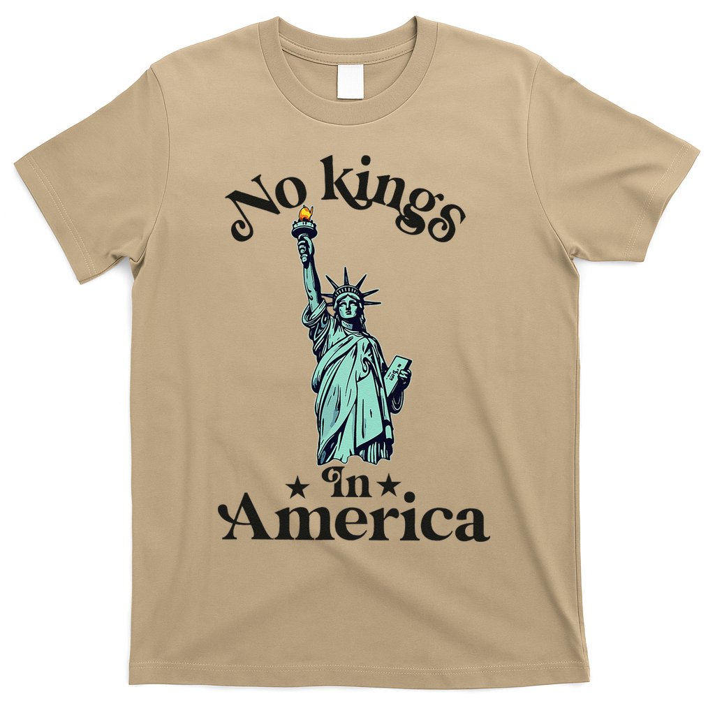No Kings In America Flag Protest Save Democracy T-Shirt