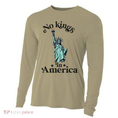 No Kings In America Flag Protest Save Democracy Cooling Performance Long Sleeve Crew