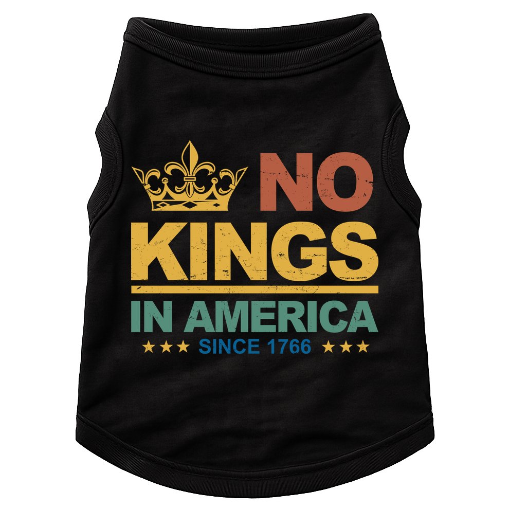 No Kings In America Vintage Democracy  Doggie Tank