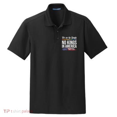 No Kings In America We The People Political Protest Dry Zone Grid Polo