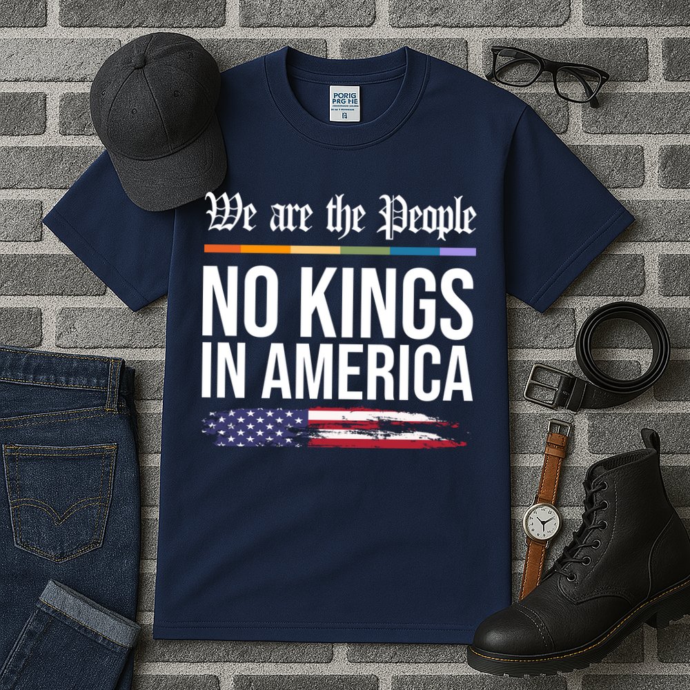 No Kings In America We The People Political Protest Tall T-Shirt