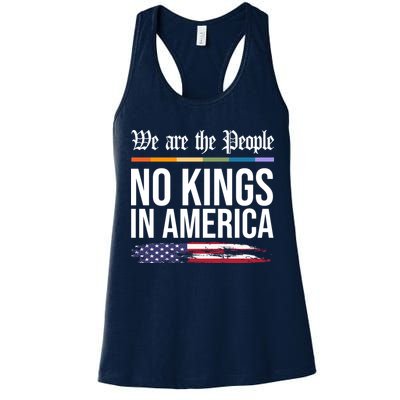 No Kings In America We The People Political Protest Womens Tank Top