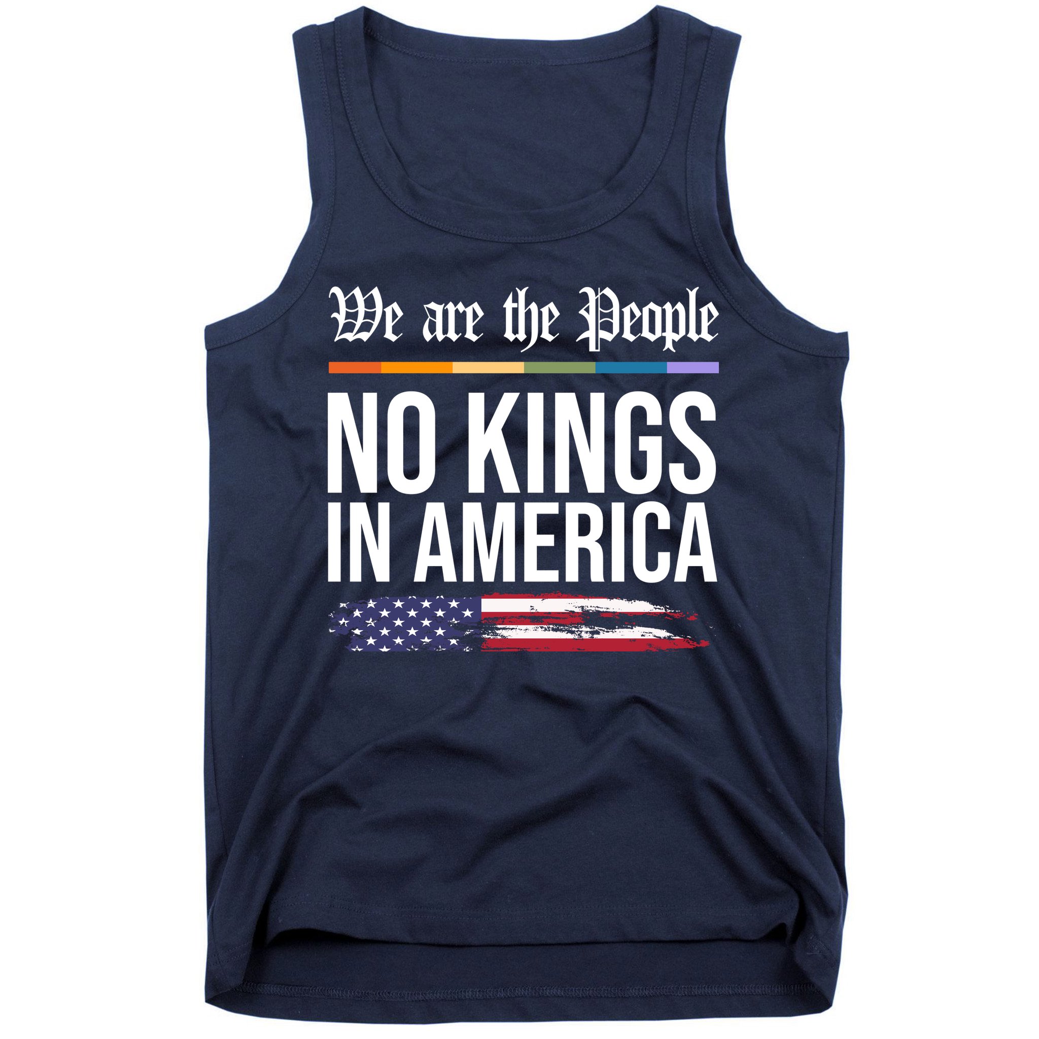 No Kings In America We The People Political Protest Tank Top