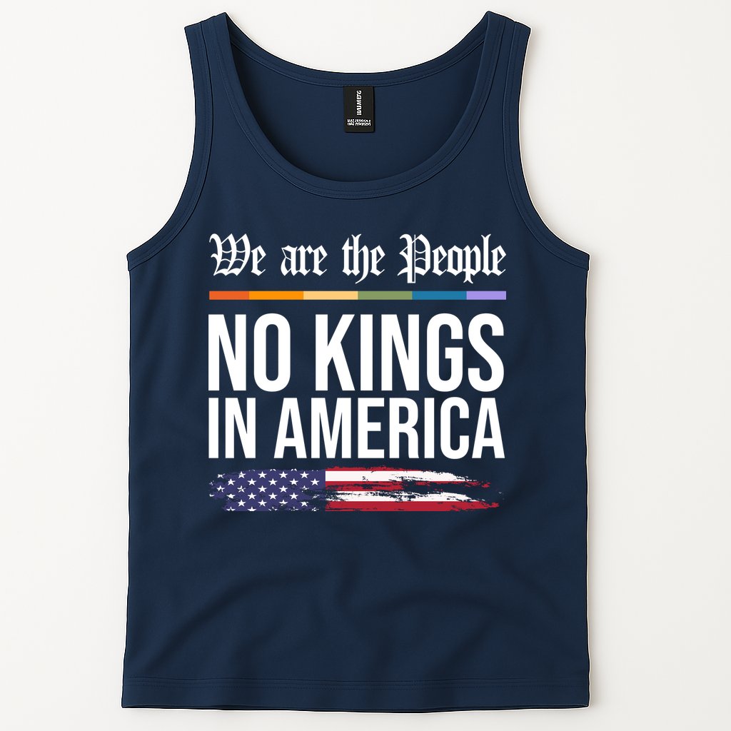 No Kings In America We The People Political Protest Tank Top