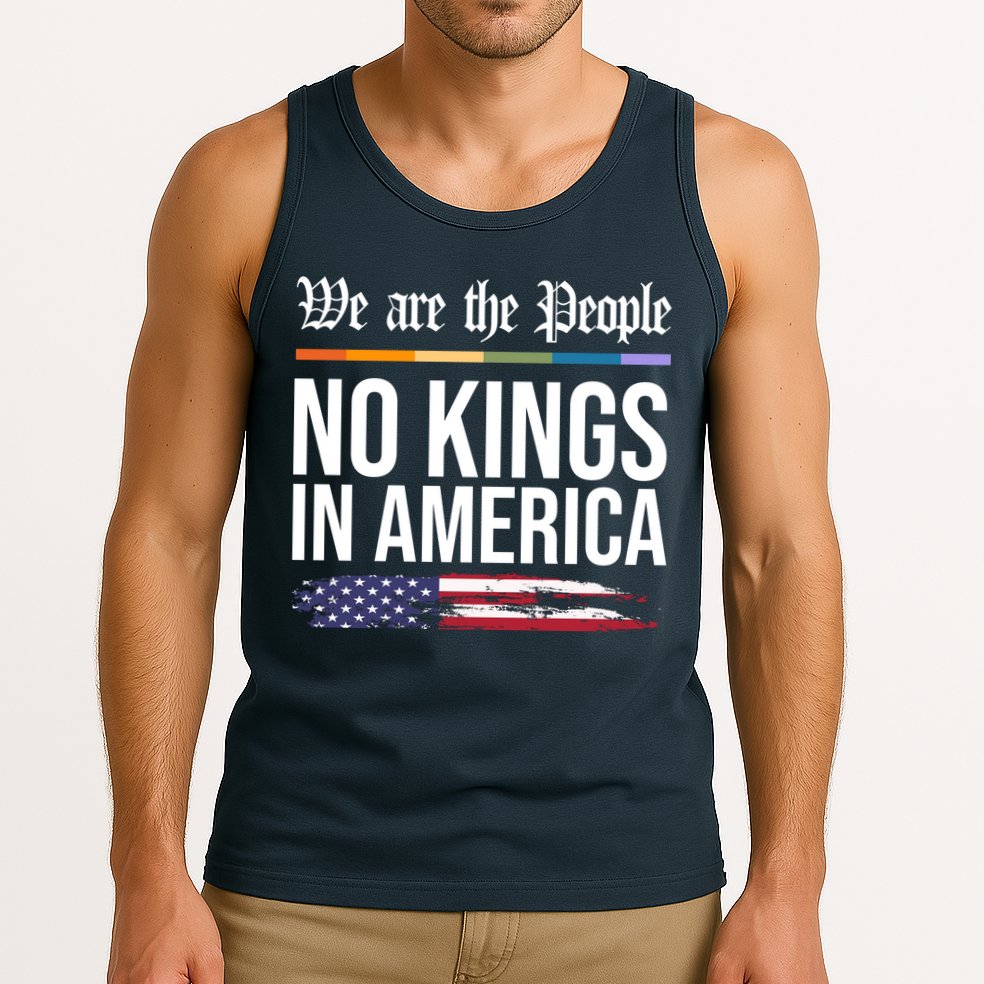 No Kings In America We The People Political Protest Tank Top