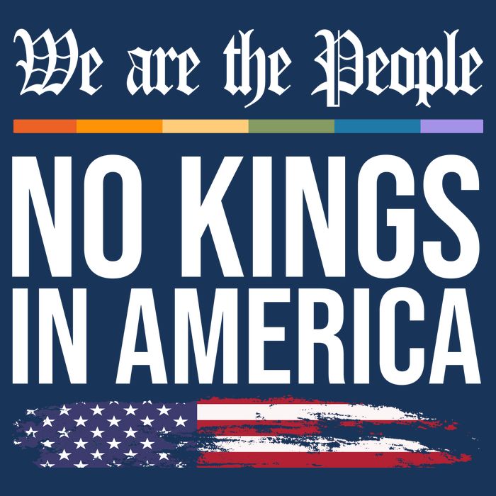 No Kings In America We The People Political Protest Zip Tote Bag