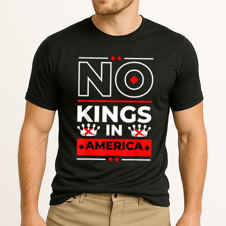 No Kings In America We The People Political Cooling Performance Crew T-Shirt