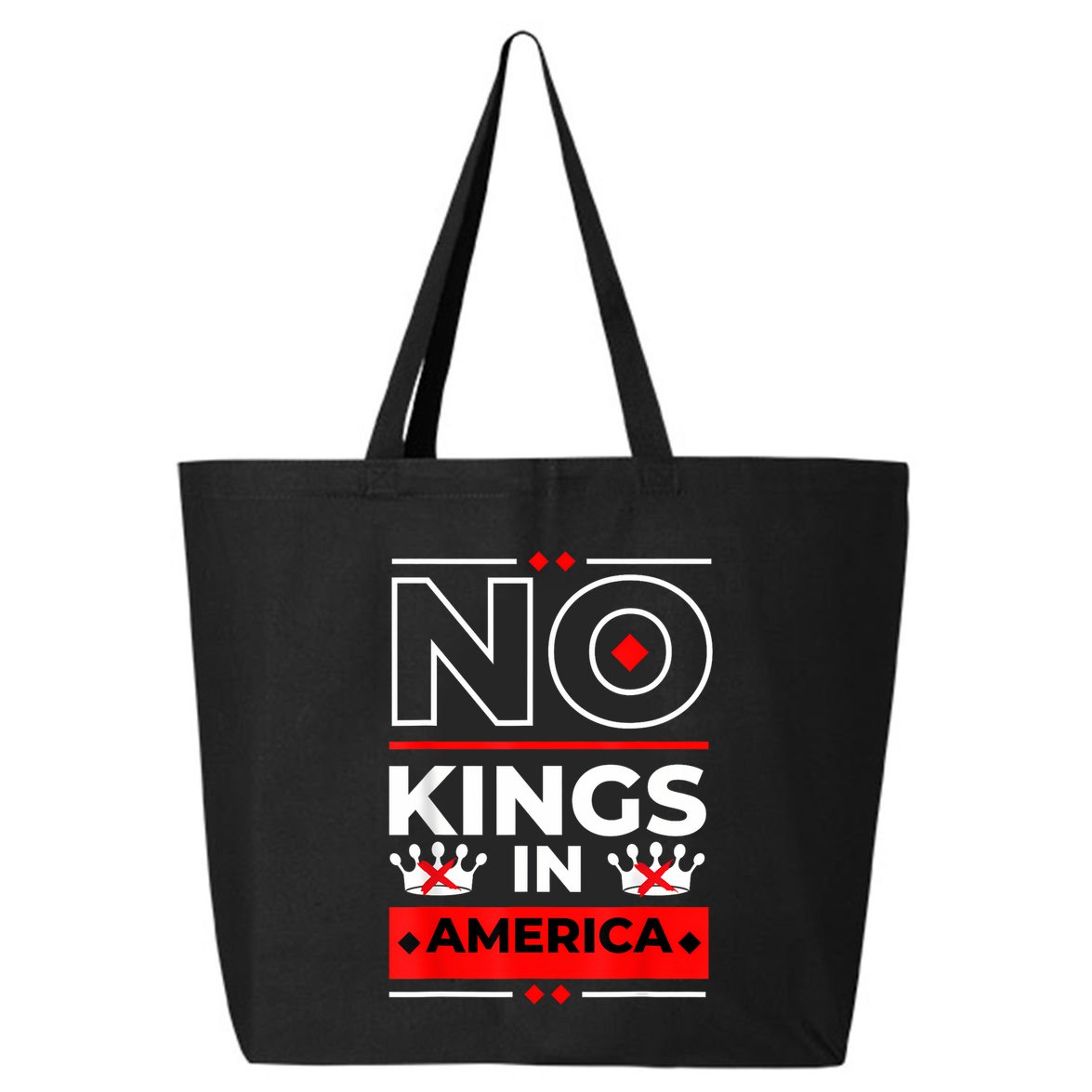 No Kings In America We The People Political 25L Jumbo Tote