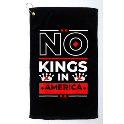 No Kings In America We The People Political Golf Towel