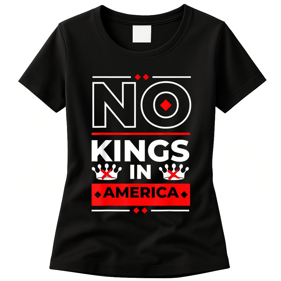 No Kings In America We The People Political Womens T-Shirt