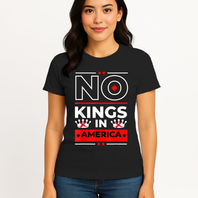 No Kings In America We The People Political Womens T-Shirt
