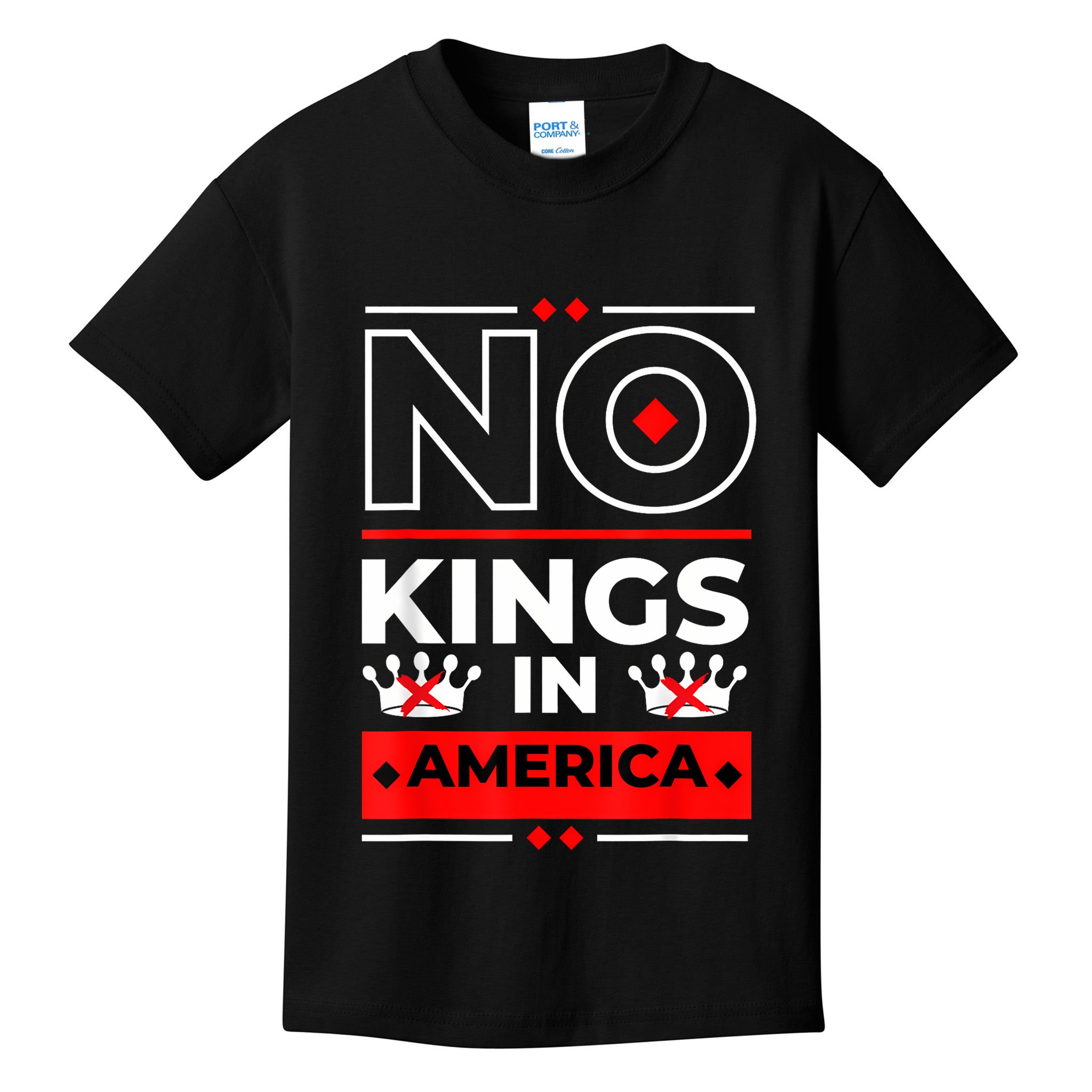 No Kings In America We The People Political Kids T-Shirt