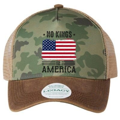 No Kings In America Flag Protest Save Democracy Legacy Tie Dye Trucker Hat