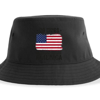 No Kings In America Flag Protest Save Democracy Sustainable Bucket Hat