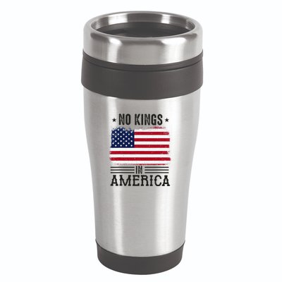 No Kings In America Flag Protest Save Democracy 16oz Travel Tumbler