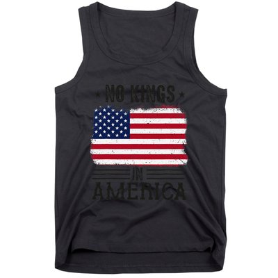 No Kings In America Flag Protest Save Democracy Tank Top
