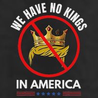 No Kings In America 7 Panel Mesh Trucker Snapback Hat