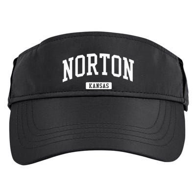 Norton Kansas KS Vintage Athletic Sports Design Adult Drive Performance Visor