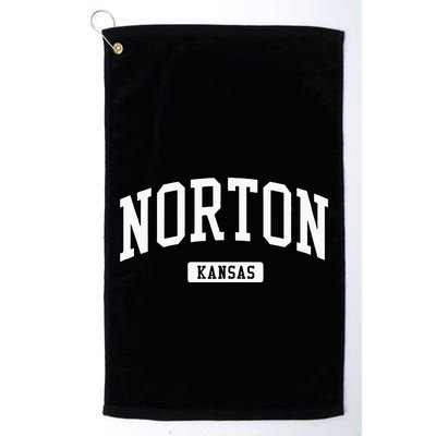 Norton Kansas KS Vintage Athletic Sports Design Golf Towel