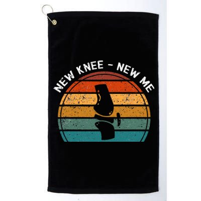 New Knee New Me Knee Surgery Knee Replacement Platinum Collection Golf Towel