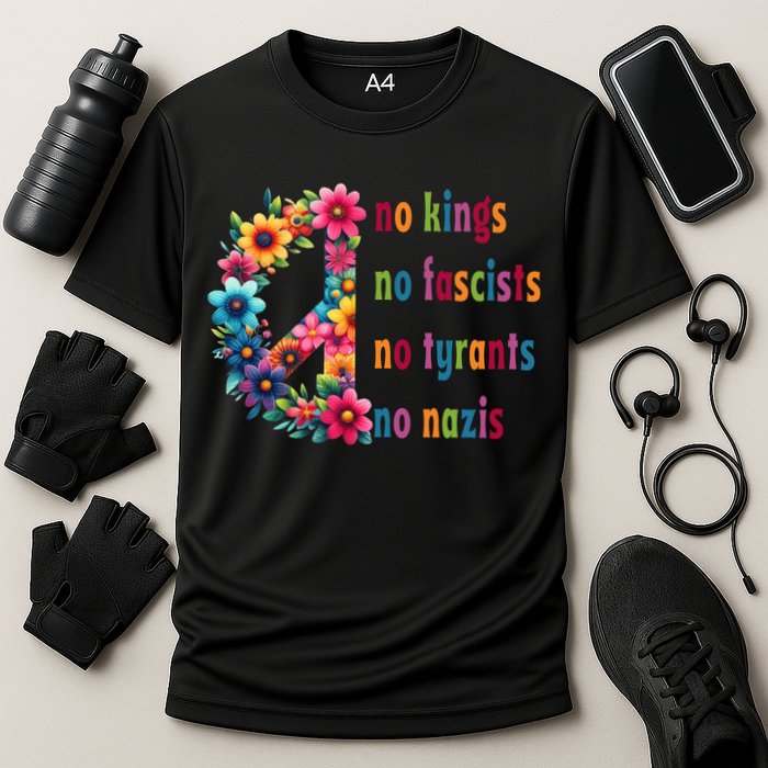 No Kings No Fascists No Tyrants No Nazis Performance Shirt