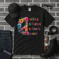 No Kings No Fascists No Tyrants No Nazis Tall T-Shirt