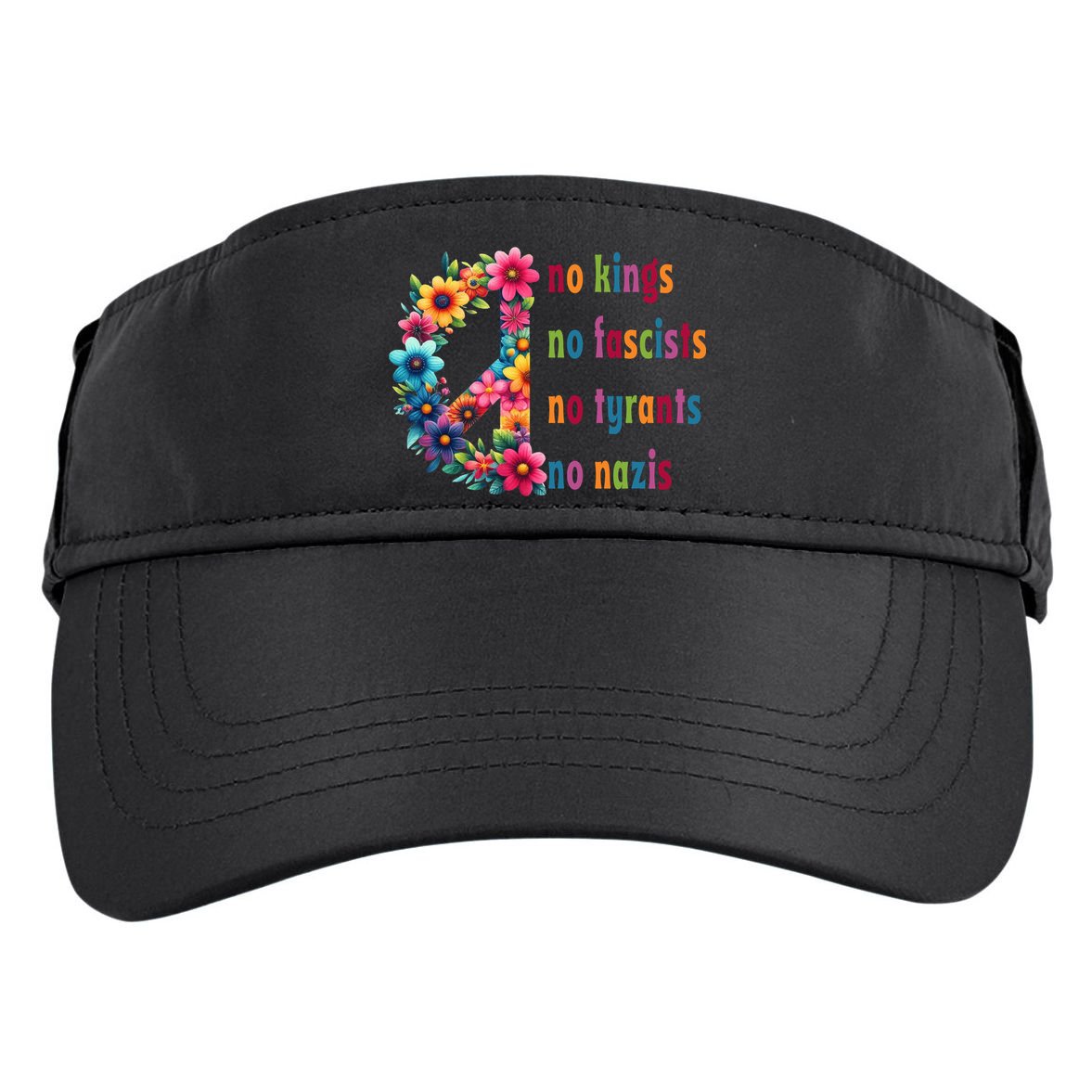 No Kings No Fascists No Tyrants No Nazis Adult Drive Performance Visor
