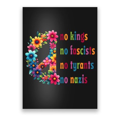 No Kings No Fascists No Tyrants No Nazis Poster