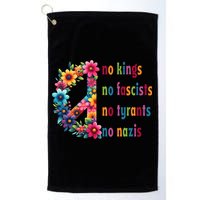 No Kings No Fascists No Tyrants No Nazis Golf Towel