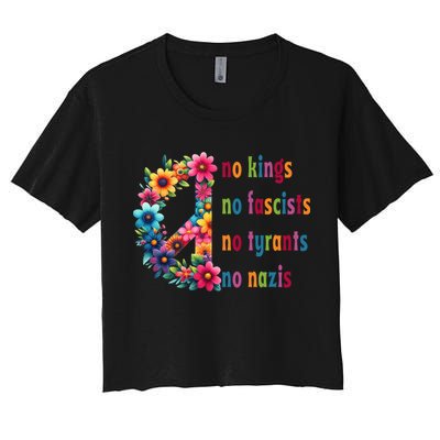 No Kings No Fascists No Tyrants No Nazis Crop Top