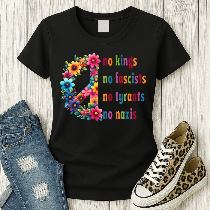 No Kings No Fascists No Tyrants No Nazis Womens T-Shirt