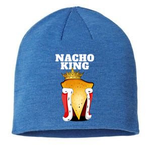 Nacho King Nacho Lover Gift Cute Mexican Nachos Gift Sustainable Beanie