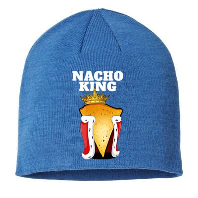 Nacho King Nacho Lover Gift Cute Mexican Nachos Gift Sustainable Beanie