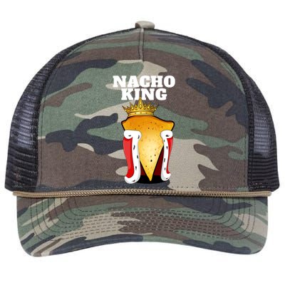 Nacho King Nacho Lover Gift Cute Mexican Nachos Gift Retro Rope Trucker Hat Cap