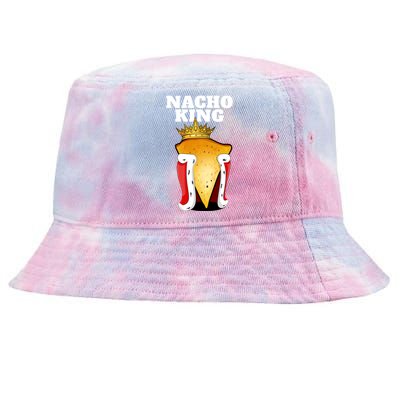 Nacho King Nacho Lover Gift Cute Mexican Nachos Gift Tie-Dyed Bucket Hat