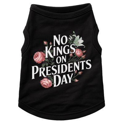 No Kings On Presidents Day Retro Anti Trump Subtle Protest Doggie Tank