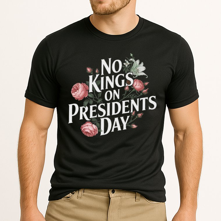 No Kings On Presidents Day Retro Anti Trump Subtle Protest Cooling Performance Crew T-Shirt