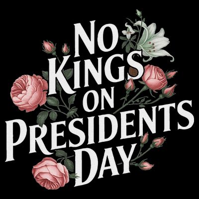 No Kings On Presidents Day Retro Anti Trump Subtle Protest T-Shirt