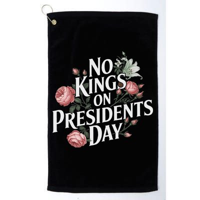No Kings On Presidents Day Retro Anti Trump Subtle Protest Golf Towel